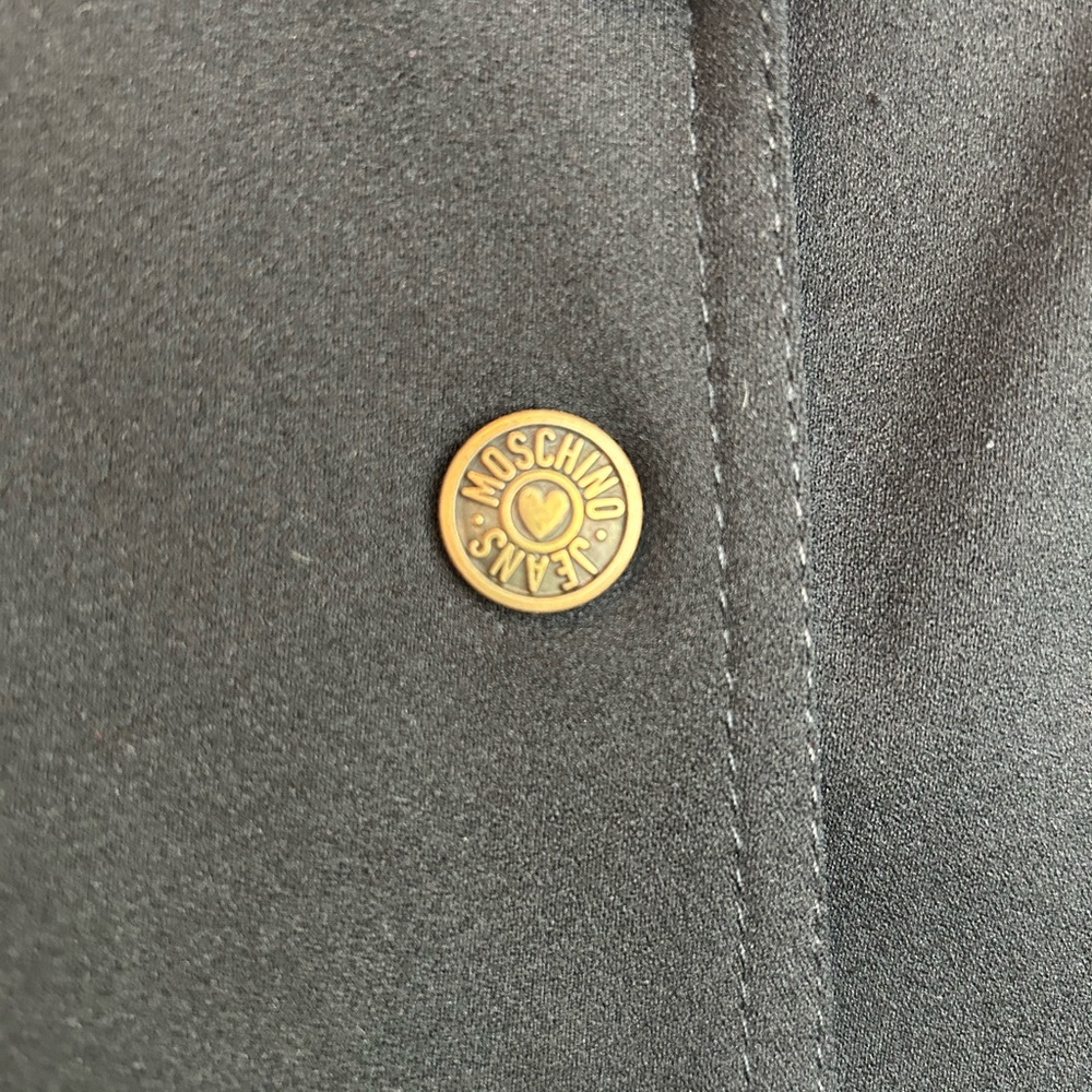 Moschino Classic Black Blazer with Gold Buttons - Picture 3 of 3